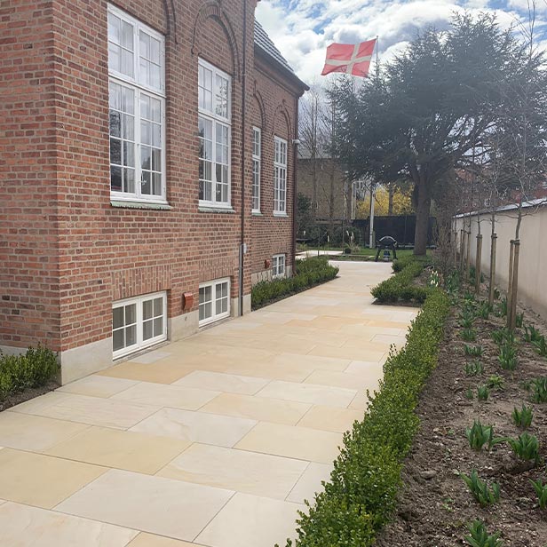Sandsten Sandstone Natursten Materialer 90x60 Skåret 2